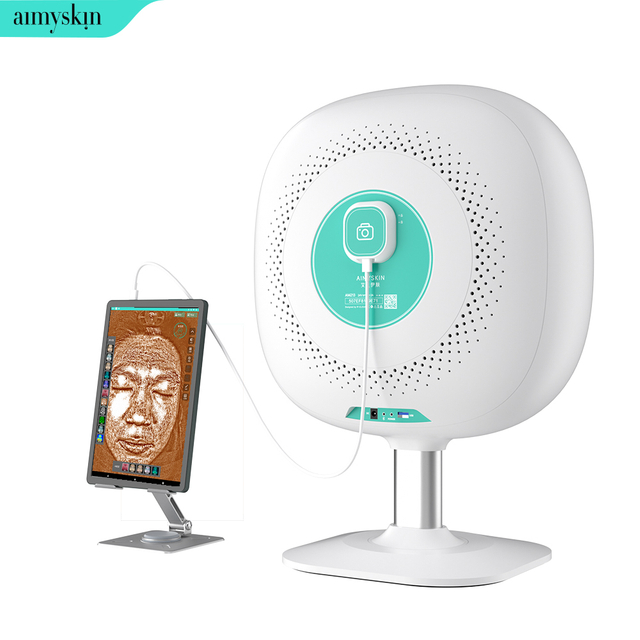 معدات السبا محلل تشخيص الجلد المحمولة ماسحة العناية بالبشرة محلل الوجه مع منظمة العفو الدولية