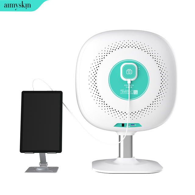 معدات السبا محلل تشخيص الجلد المحمولة ماسحة العناية بالبشرة محلل الوجه مع منظمة العفو الدولية